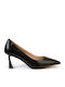 Leder Pumps Schwarze