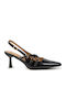 Pointed Toe Heels Navy Blue