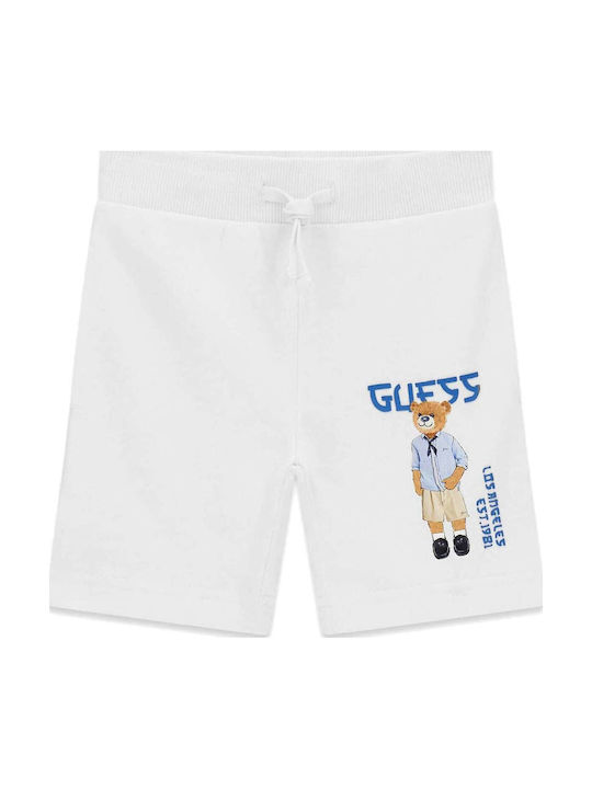 Guess Kids Fabric Active Shorts/Bermuda White