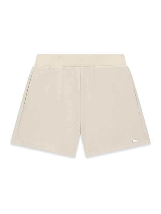 Kids Fabric Shorts Beige