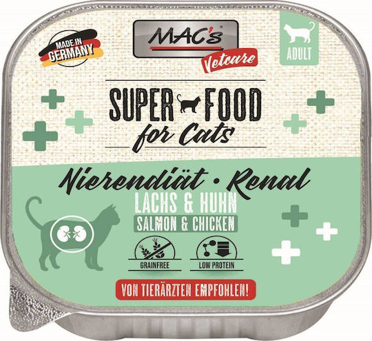 Mac's Mac's Nasses Katzenfutter mit Lachs und Huhn 100g