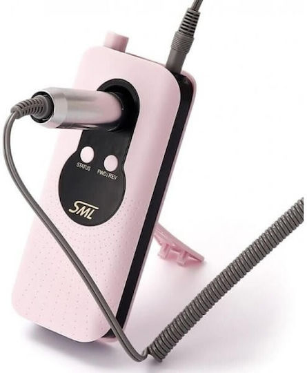 SML Nail Drill Battery 30W Pink with 35000 Rounds per Minute