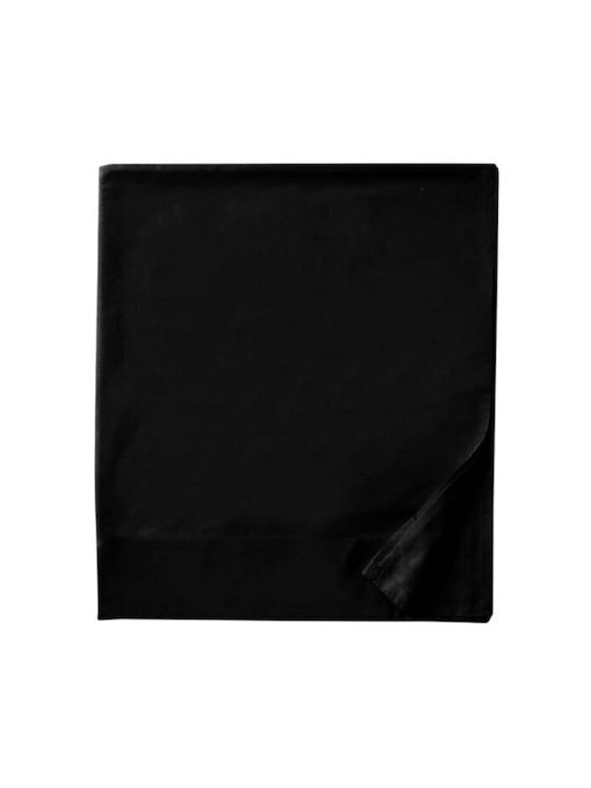 SpitiBazaar Cearceaf De Pat Super Dublu 220x260cm Negru