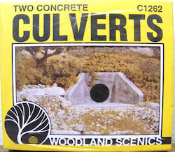 Woodland Scenics Modeling Accessories Two Concrete Culverts HO 1:87 C1262