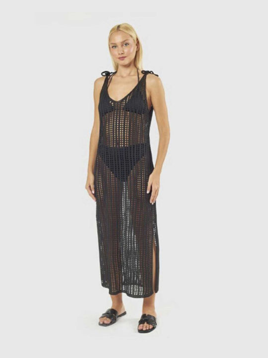 Verde Women's Maxi Beach Dress Black