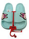 Flip Flops With Platform In Green Colour