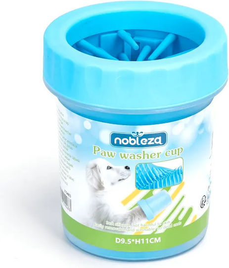 Nobleza Paw Washer Cup Dog Paw Cleaning Cup Blue D9.5 X H11cm