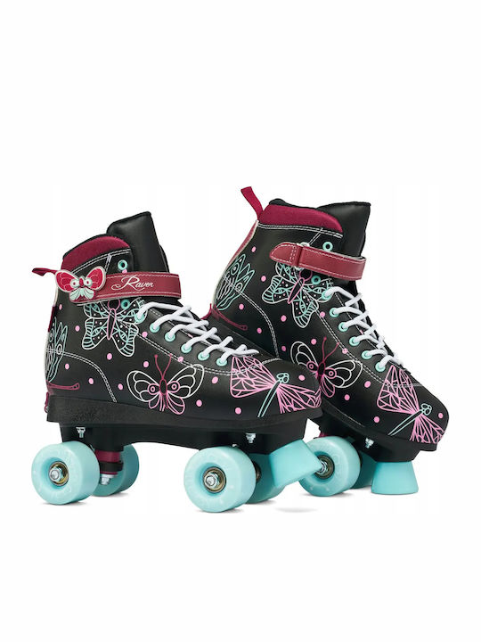 Raven Amelia Inline Αυξομειούμενα Rollers Μαύρα Παιδικά