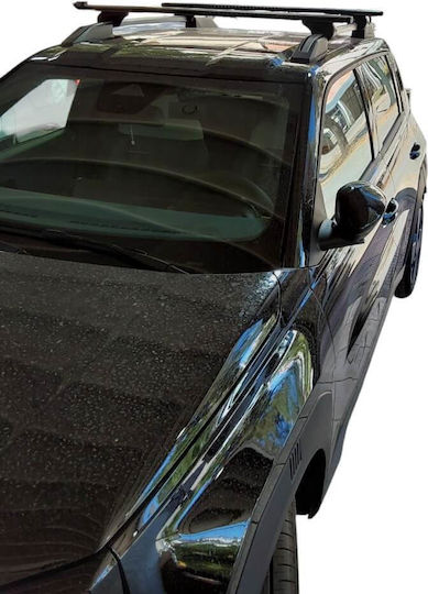 Nordrive Aluminum Car Roof Bars for Fiat Panda 2025+ Set with Roof Rack Legs MP.FIATGRANDEPANDA.01