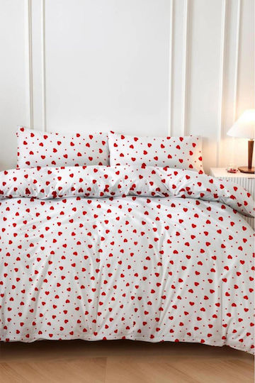 SteweHome SteweHome Bettbezug Set 160x220cm Einzeln mit Kissenbezug Rot