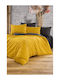 SteweHome Duvet Cover Set 200x220cm Double With 2 Pillowcases Yellow