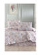 SteweHome Σετ Παπλωματοθήκη Βαμβακερή 200x220cm Διπλή με 2 Μαξιλαροθήκες Πολύχρωμο