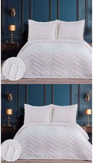 SteweHome Подредба Пликове За Завивки 260x260см King Size С 2 Калъфки За Възглавници Бежов