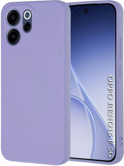 Techsuit Purple Silicone Back Cover (Oppo Reno15 F)