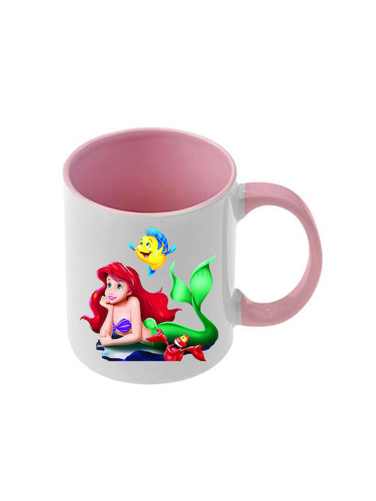 Photoretous Keramiktasse Ariel Rosa Mit Griff I...