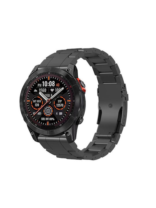 Garmin 26 Χιλιοστά Λουράκι Ασφαλείας Κράμα Τιτανίου Γρήγορης Απελευθέρωσης Λουράκι Ρολογιού Μαύρο