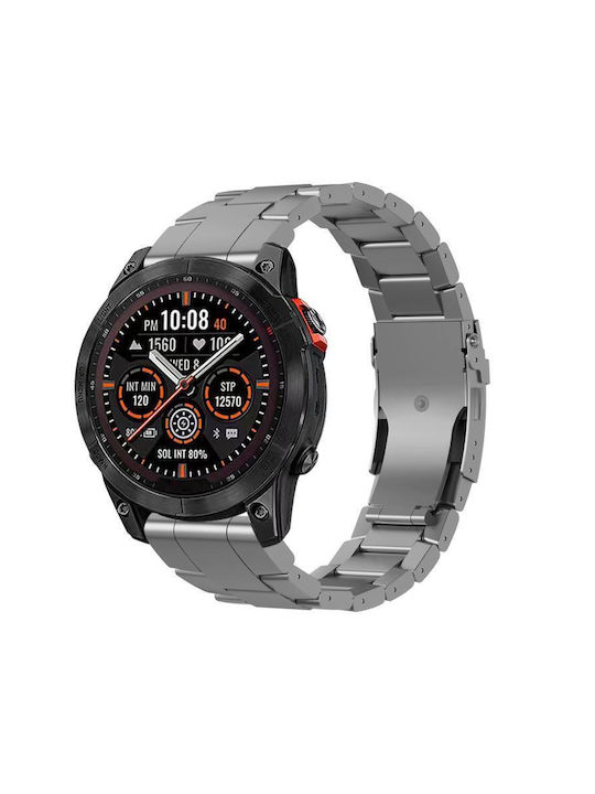 Λουράκι Ασφαλείας Garmin 26 Χιλιοστών Κράμα Τιτανίου Γρήγορη Απελευθέρωση Γκρι
