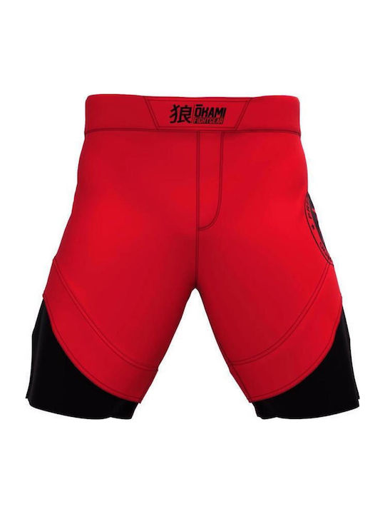 Okami Fightshorts OFS131 Σορτσάκι MMA Κόκκινο