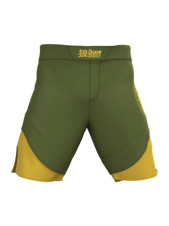 Okami Fightshorts OFS133 Pantaloni MMA Verzi