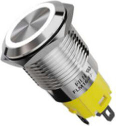 Flm16-fj-220v-white Διακοπτης Φ16mm 220v Λευκο Φωτισμο