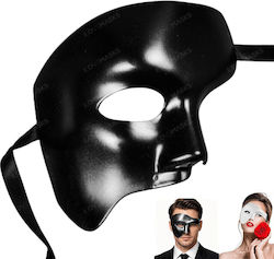 Smd Misterio Black Phantom Roleplay Bdsm Mask Half-mask Adjustable Design Unisex Black