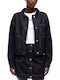 Langes Damen Jean Jacke Blau