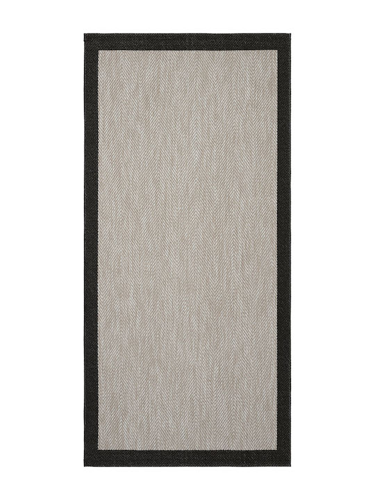 SteweHome Kitchen Runner Mat with Non-Slip Backing Beige 80x150cm