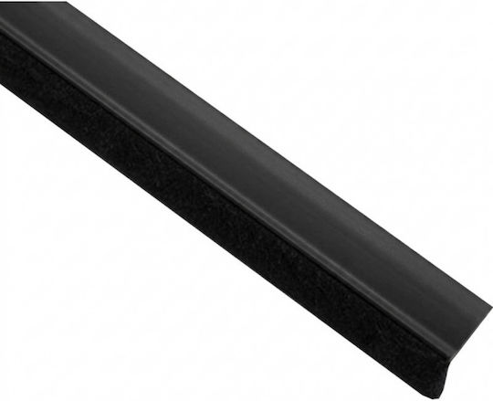 Türzugluftstopper Mit Bürste In Schwarz Farbe Türzugluftstopper Mit Bürste In Schwarz Farbe