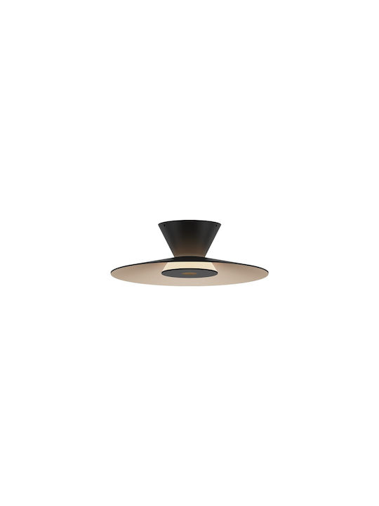 VK Lighting Ceiling Light Black with Integrated LED