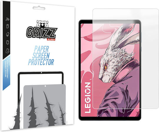 Grizzglass Paperscreen Protective Display Film Compatible Lenovo Legion Tab Transparent