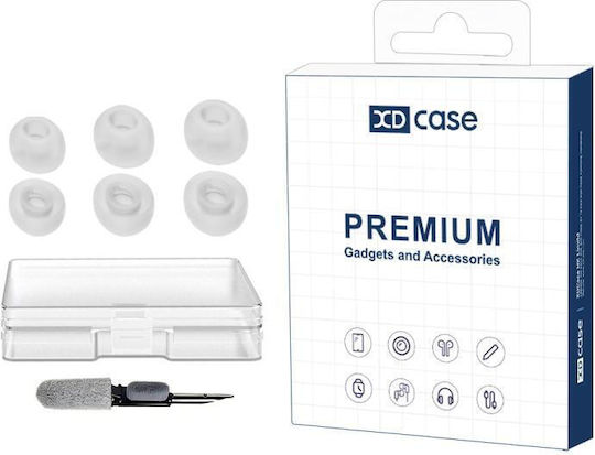 JBL Tune Buds Buds 2 225tws Xdcase 3 Pairs Replacement Silicone Ear Tips Size S M L Cleaning Brush Random White