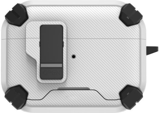 Fälle Für Bluetooth-Ohrhörer Airpods Pro 3 Lereach Mega Series Fiber Armor Edition Weiß