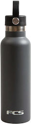 Fcs Water Bottle Stainless Steel 592ml Gray