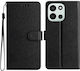 6 5g Book Synthetisches Leder / Silikon Schwarz (OnePlus Nord 6)