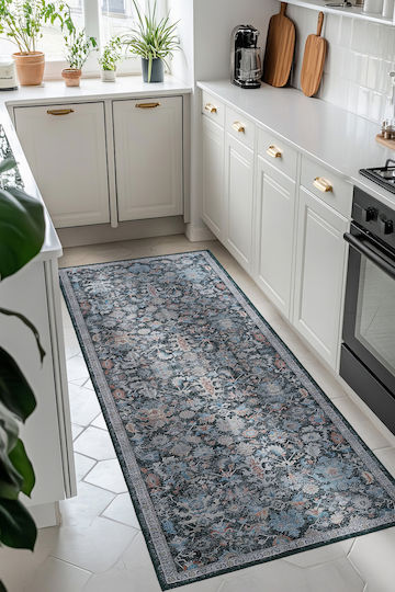 SteweHome Rectangular Kitchen Mat Blue 115x160cm