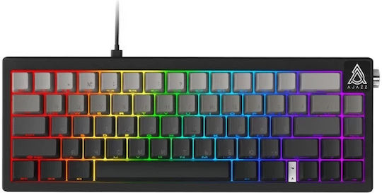 Ajazz AK650 Gaming Μηχανικό Πληκτρολόγιο 65% με Daydream διακόπτες και RGB φωτισμό (Αγγλικό US) Gradient Black
