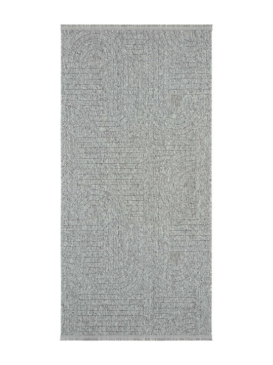 SteweHome Rectangular Kitchen Mat with Non-Slip Backing Woven 100x150cm