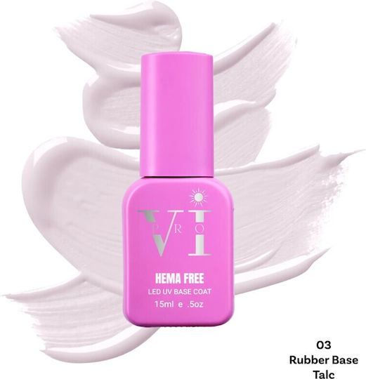 Beauty VI Base Coat за Обикновени Лакове Rubber 15ml 03