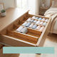 Relaxdays Διαχωριστικό Συρταριών σε Καφέ Χρώμα 46.5x6cm 4τμχ