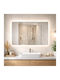 Savvopoulos Xenon Bathroom Mirror Led Touch 100x70cm