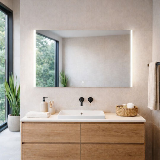 Savvopoulos Selina Bathroom Mirror Led Touch 120x70cm