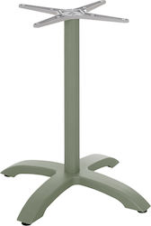 HomeMarkt Möbelbeine Aluminium Tisch mit Einstellbar Grün 66x66x72cm