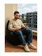 Bean Bag Pear Waterproof Black 60x40x70cm