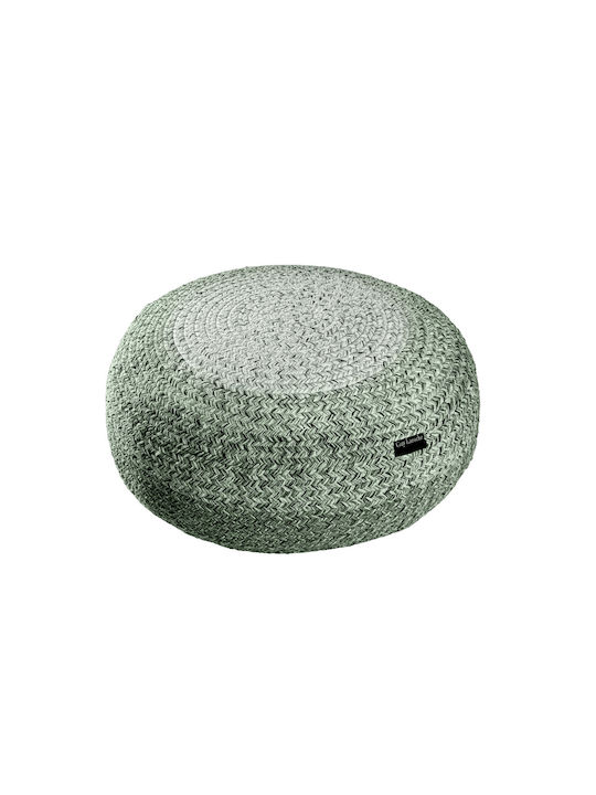 Pouf Stool Waterproof Ottoman Olive 50x50x25cm