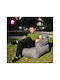 Bean Bag Chair Waterproof Gray 80x80x70cm