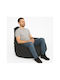 Bean Bag Pear Waterproof Black 50x70x35cm