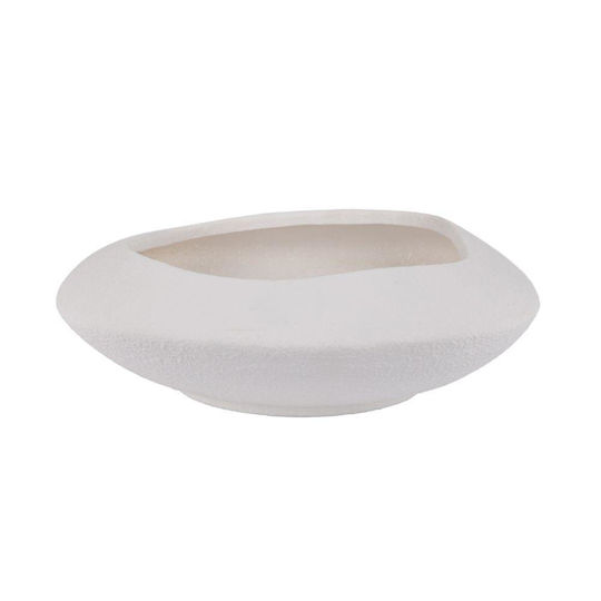 Decorative Ceramic White Bowl 31x31x9.5cm