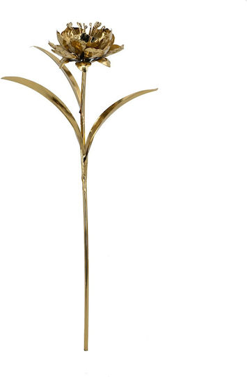 Artekko Solis Златно Метално Цвете 20x15x50 См
