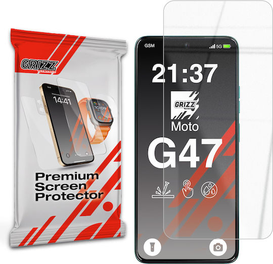 Grizzglass Hybridglass Folie Protectie Ecran Sticla Hybrid Compatibila Motorola Moto G47 Transparenta