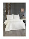 SteweHome Duvet Cover Set 200x220cm Double With 4 Pillowcases Beige
